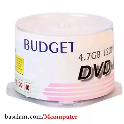 دی وی دی خام بادجت Budget DVD بسته 50 عددی