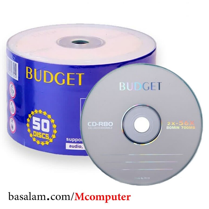 سی دی خام بادجت Budget CD بسته 50 عددی