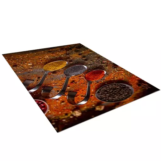 فرش ماشینی زانیس ارسال رایگان کد2117مدرن طرح آشپزخانه نارنجی ترمزدار 225x150 