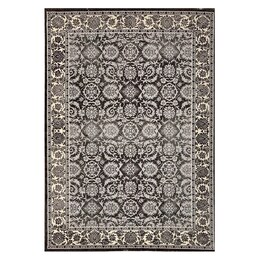 فرش ماشینی زانیس ارسال رایگان کد2564مدرن طرح وینتیج زغالی تک روسایز  42x30 سانت