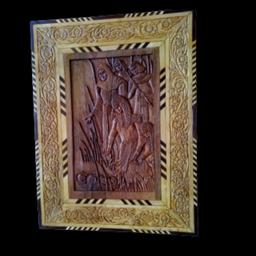 تابلو چوبی منبت کاری شده طرح کودکی حضرت موسی (ع)
