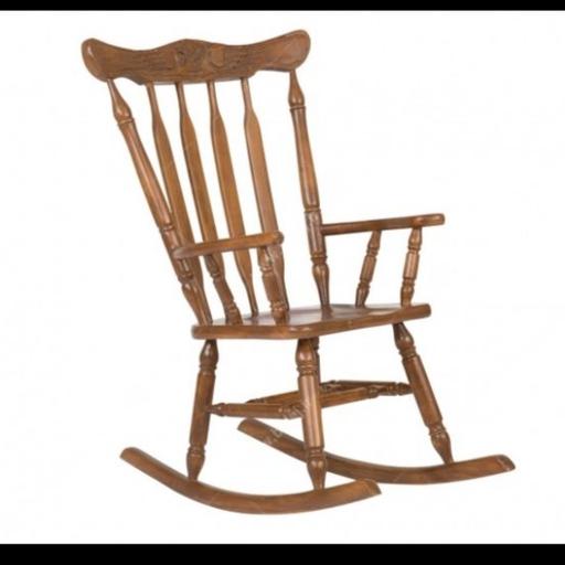 صندلی راک مدل عقابی تمام چوبی رنگ شده براق (ارسال با باربری و پس کرایه میباشد )