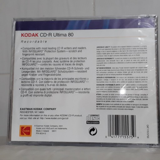 سی دی خام kodak اصل آکبند و قابدار
ارزانترین 
سی دی خام 

ک