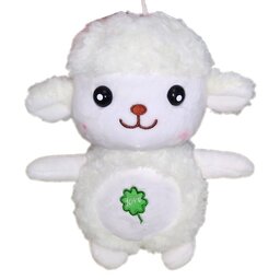 عروسک گوسفندسینه برگی،قابل شستشو،رنگ سفید
