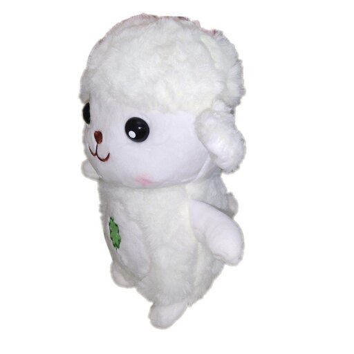 عروسک گوسفندسینه برگی،قابل شستشو،رنگ سفید