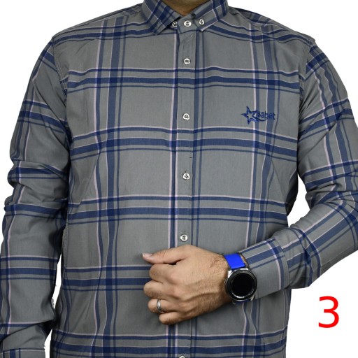 پیراهن چهارخانه کشی در سایزهای L و XL و XXL و XXXL