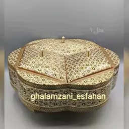 شکلات خوری(آجیل خوری) تمام خاتم سه درب ابعاد 24 در 24