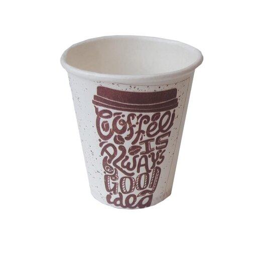لیوان یکبار مصرف کاغذی مدل شات قهوه 70cc بسته 50 عددی

