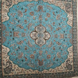 ترمه رومیزی سنتی یزد مربع