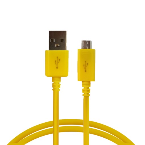 کابل شارژ سه متری میکرو یو اس بی در سه رنگ زرد و صورتی و رزگلد