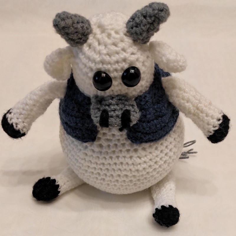 عروسک بافتنی گاو تپلی