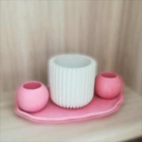 گلدان دکوری مدل مینا کد kshk287 مجموعه 4 عددی