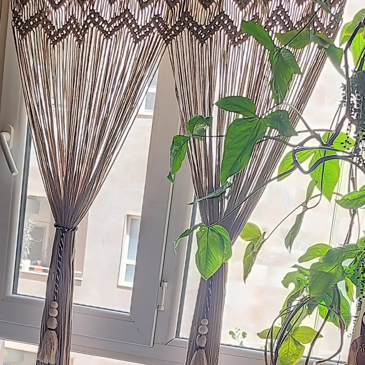 پرده مکرومه کد 01