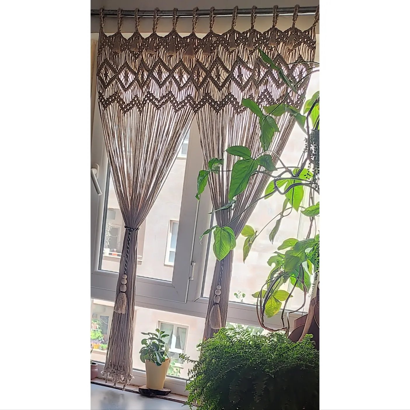 پرده مکرومه کد 01