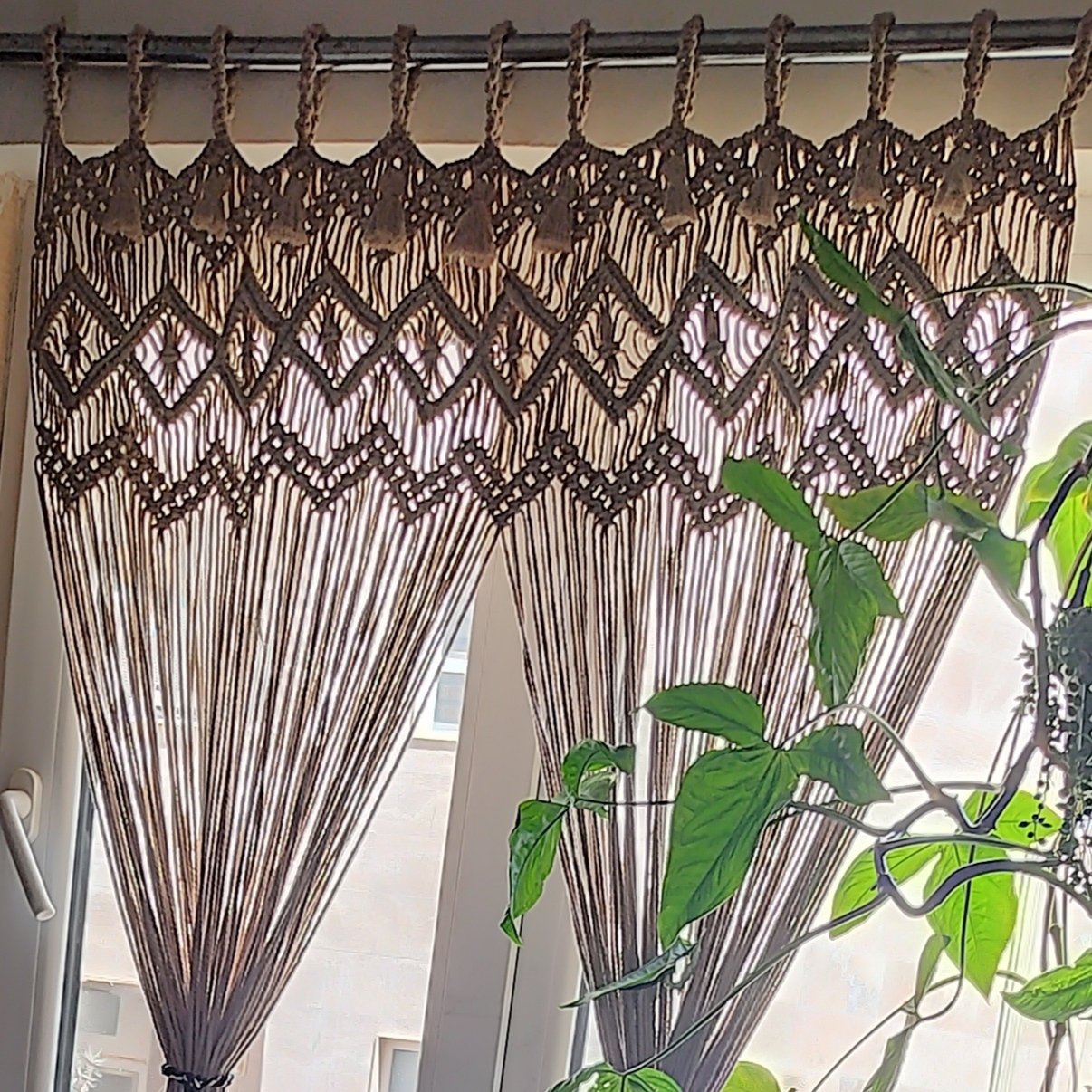 پرده مکرومه کد 01