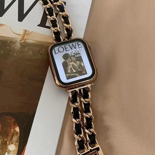 Apple Watch ⌚️ 

Model: cartier chanel
 
Size: 38/40/42/44/41/45 

Color: 
GOLD 
ROSE GOLDبند واچ