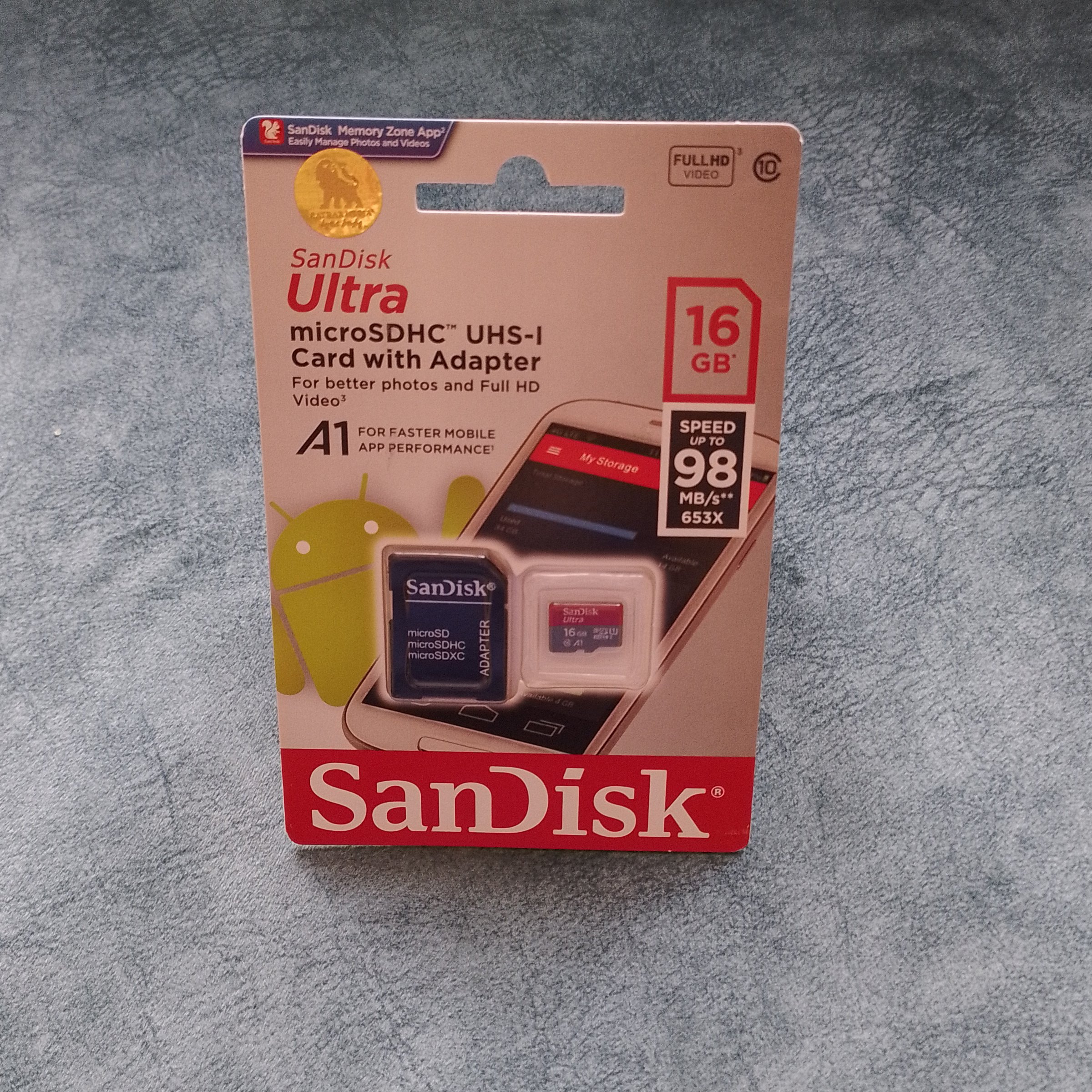 مموری میکرو رم16 گیگ سندیسک کلاس10 سرعت بالا