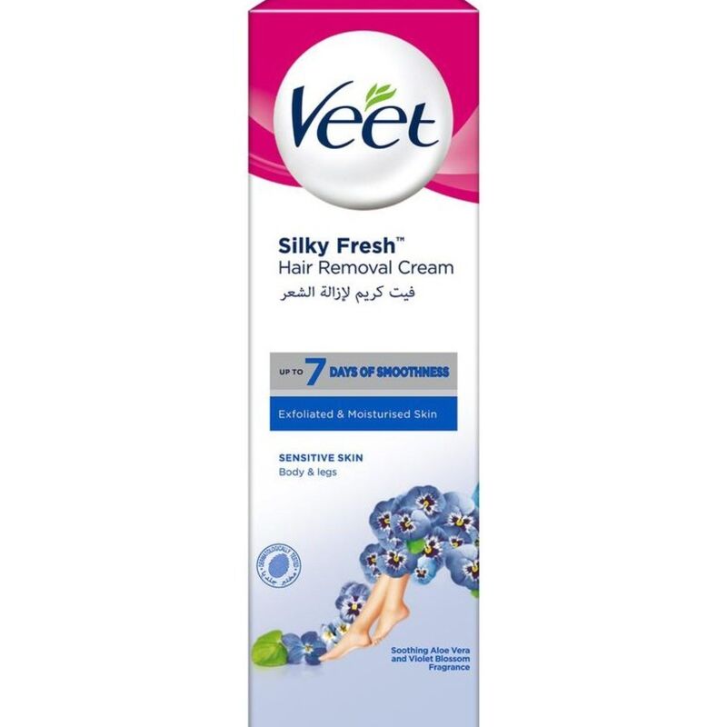 کرم موبر بدن پوست های حساس ویت Veet Silky Fresh حجم 100 میلی لیتر
