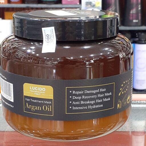 ماسک مو لوچیدو حاوی روغن آرگان مراکشی lucido argan oil بدون سولفات حجم 1000 میل