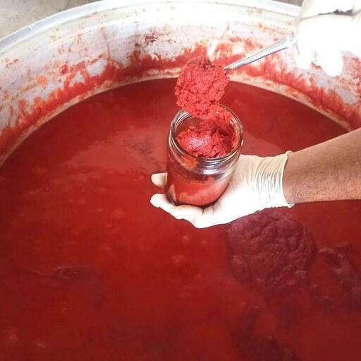 رب گوجه خانگی پخت روز غلیظ و خوشرنگ  1 کیلویی بابا محمد 