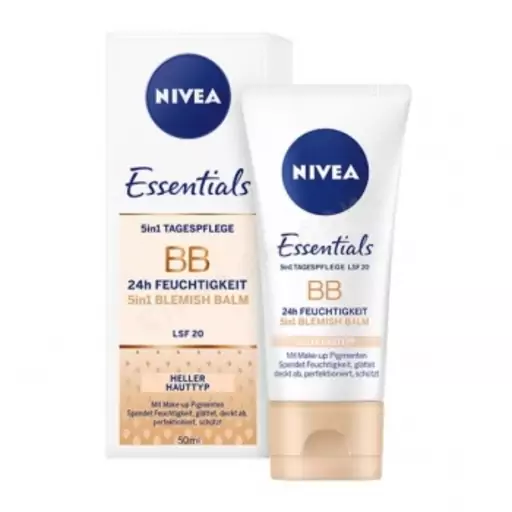 بی بی کرم نیوا NIVEA مدل Essentials BB مرطوب کننده و ضد آفتاب