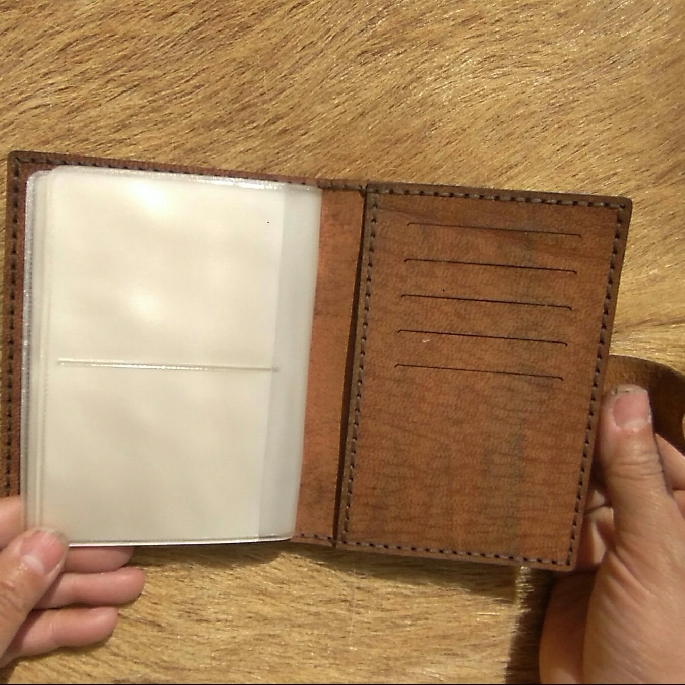 کیف مدارک مردانه چرم طبیعی گاوی کاملادستدوز