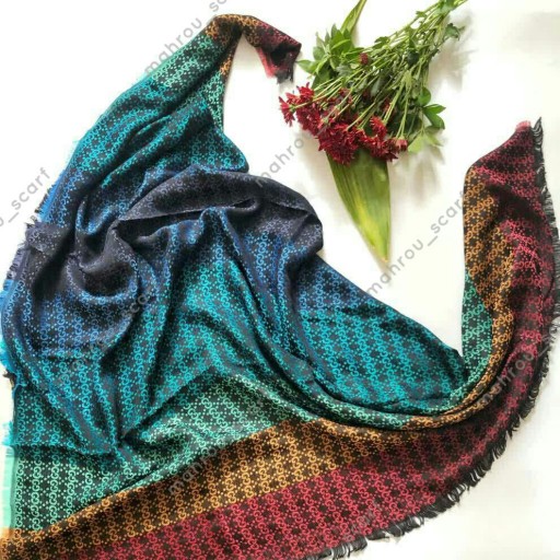 روسری هفت رنگ پاییزی