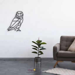 استیکر دیواری جغد کد 107 چوبین از جنس چوب MDF - استیکر چوبی