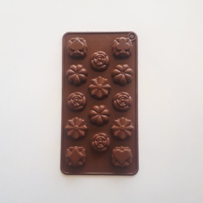 قالب شکلات گل های متنوع کد 16