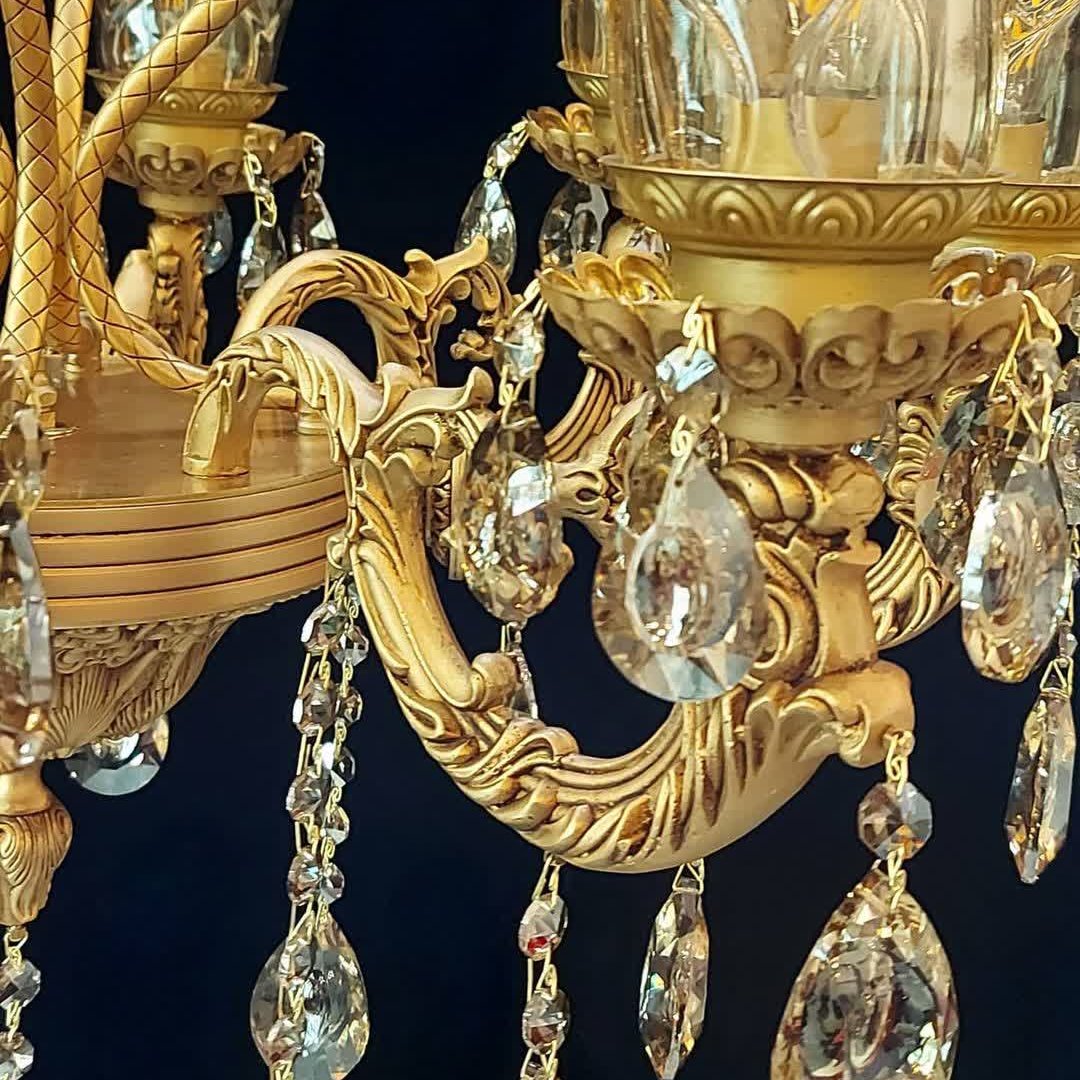 لوستر ابریشم (تماماً برنز) 