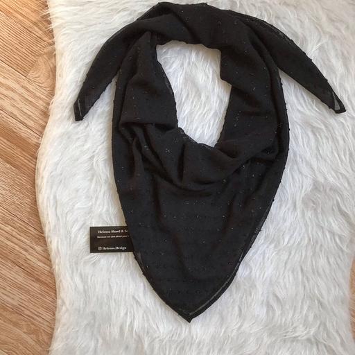 روسری زنانه مزونی هلنسا مدل حریر اشکی مشکی ( ارسال رایگان) 