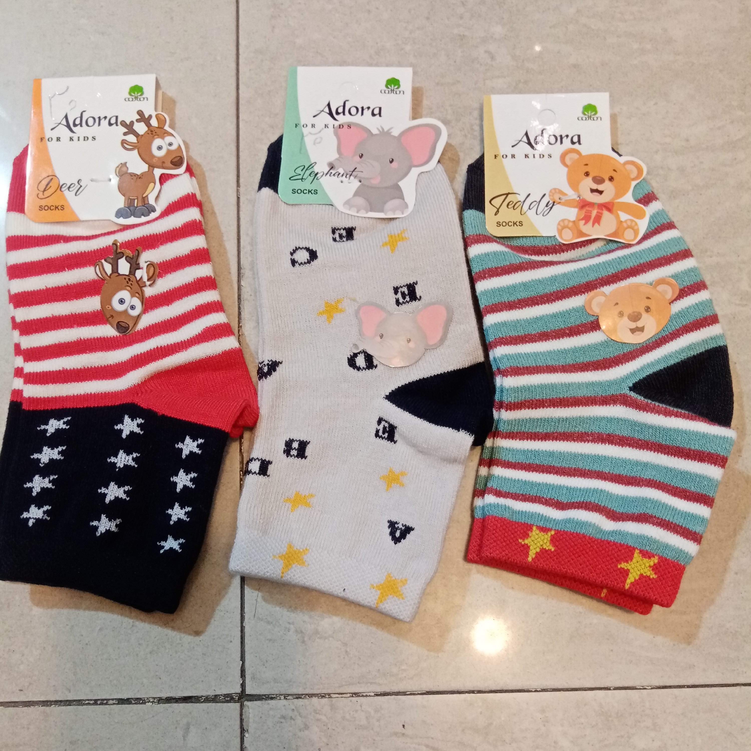 جوراب ساق دار اسپرت بچه گانه خارجی شیک و خاص پگ 4 عددی 