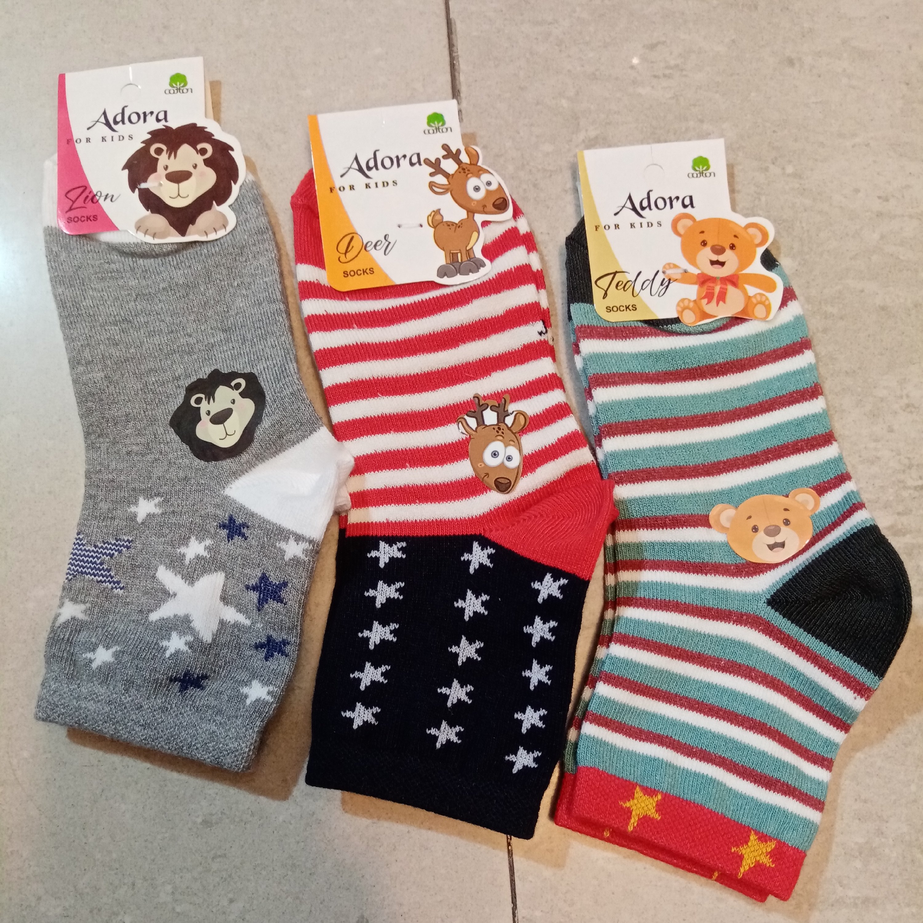 جوراب ساق دار اسپرت بچه گانه خارجی شیک و خاص پگ 4 عددی 