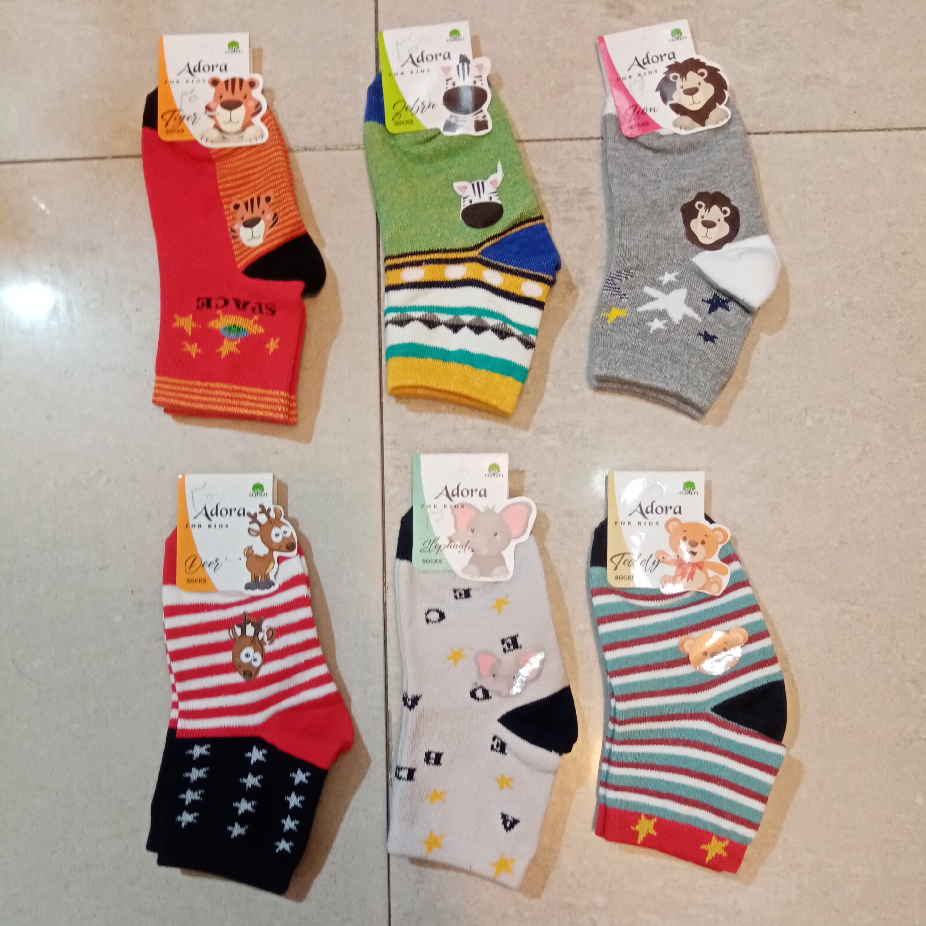 جوراب ساق دار اسپرت بچه گانه خارجی شیک و خاص پگ 4 عددی 