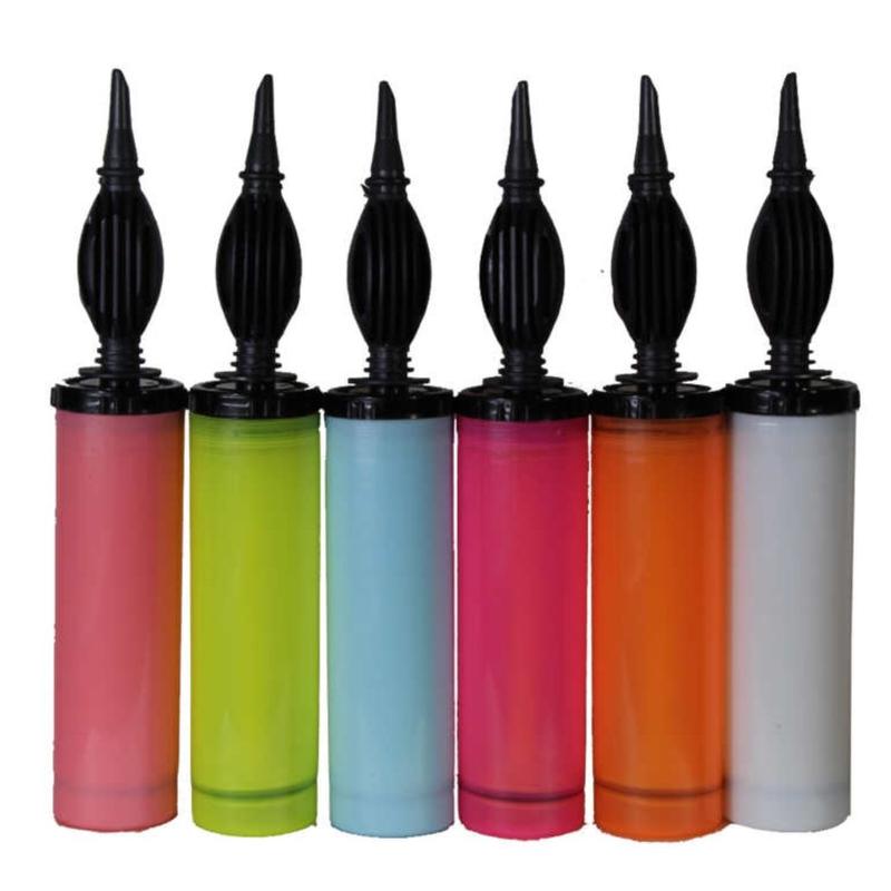 تلمبه دستی پلاستیکی بادکنک مدل (مارپیچی) 50 گرم در رنگهای مختلف