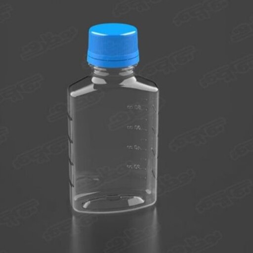 بطری پلاستیکی  120میل کتابی مدرج 28 وزن14gr شفاف بادرب ساده( 100تایی)