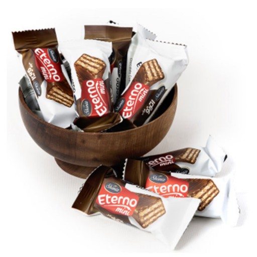 شکلات ویفری پذیرایی اترنو مینی  ( بسته 500 گرمی )