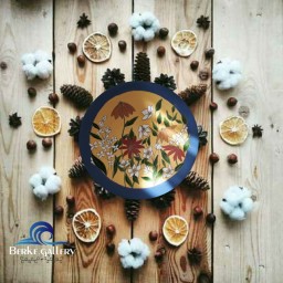 دیوارکوب طرح طرح گل پاییزی