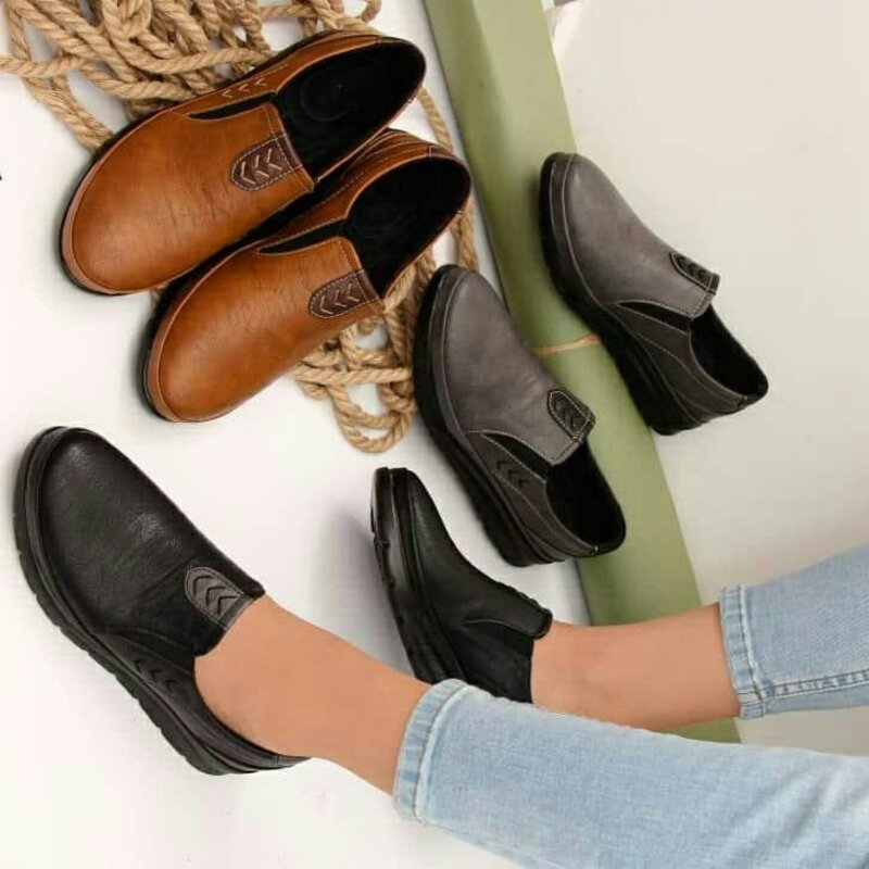 کفش زنانه طبی چرمی ،خیلی سبک و راحت مخصوص پیاده روی در فروشگاه کفش پاپوش بهبهان شعبه 2