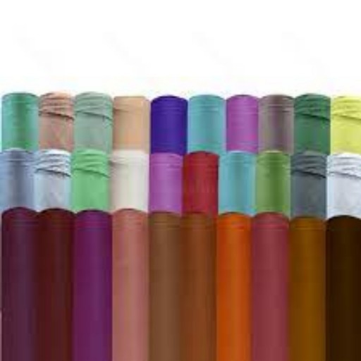 لایی چسب حریر رنگی (رنگ انتخابی - بسته 0.5 متری)