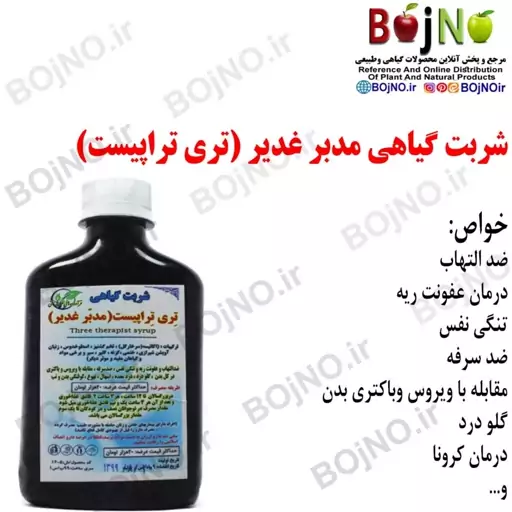 شربت گیاهی مدبر غدیر (تری تراپیست)