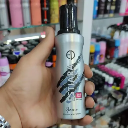 اسپری بدن بدون گاز مردانه و زنانه گیم مدل استیارا Estiara Game Deodorant Spray 