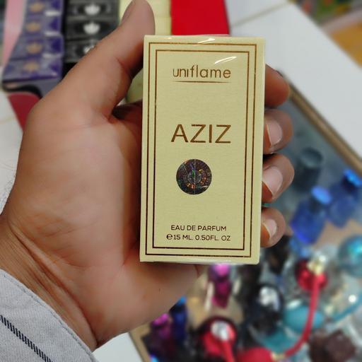 ادکلن جیبی عزیز اسپرت AZIZ مدل یونی فیلم برند Uniflame حجم 15میل