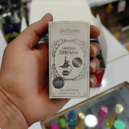 ادکلن جیبی آنیکویی درهم اسپرت مدل یونی فیلم UNIQUE DIRHAM برند Uniflame حجم 15می