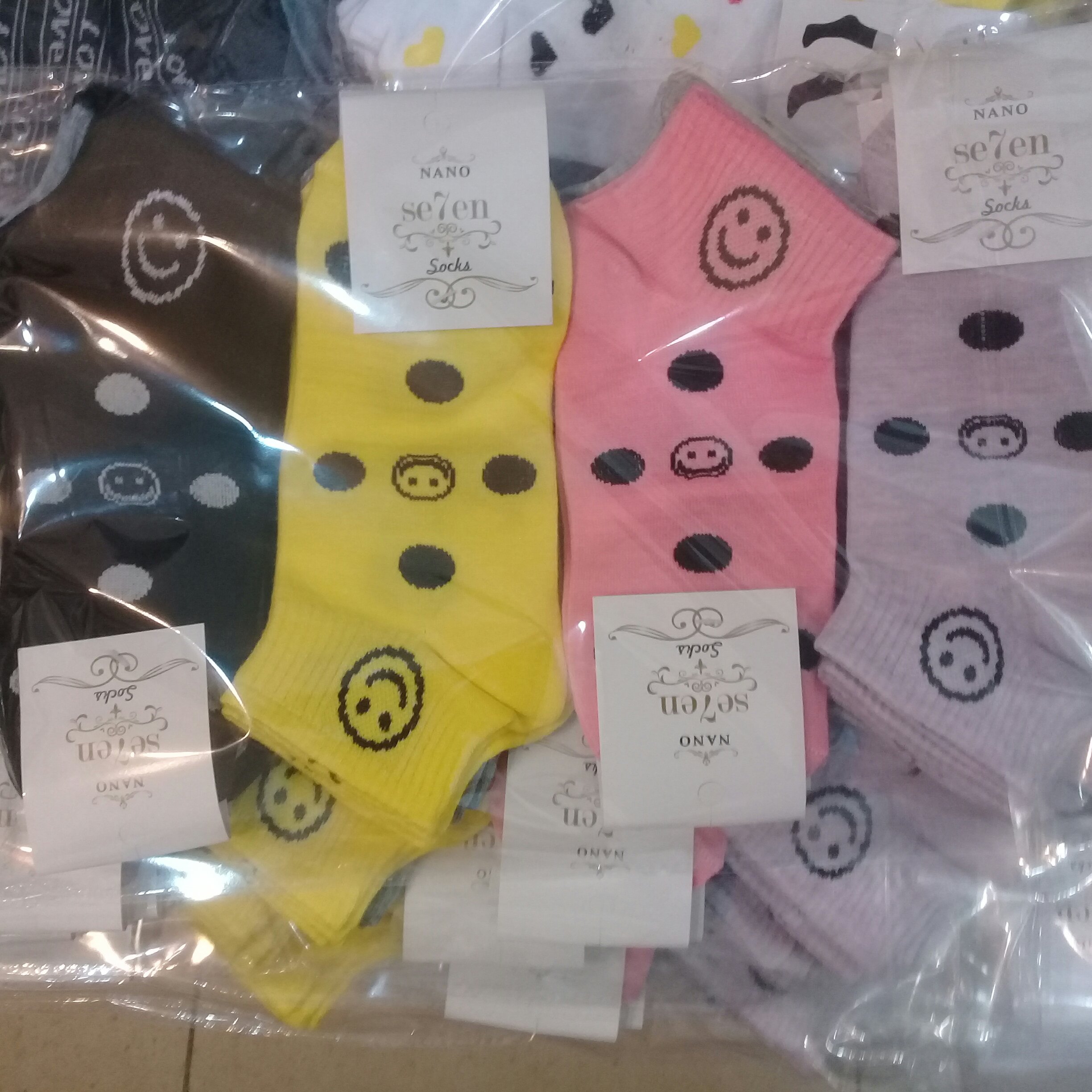 12 جفت جوراب طرح دار زنانه جین کامل کد002  