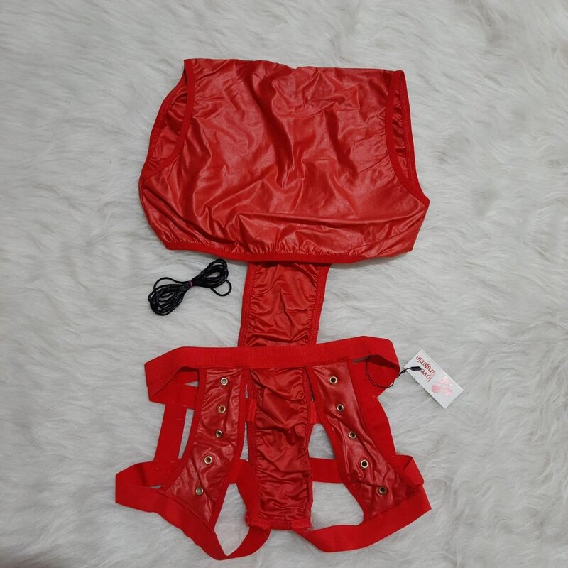 لباس خواب  زنانه فانتزی براق و فاقباز مناسب سایز38تا 40 دارای دورنگ مشکی و قرمز کدL6768