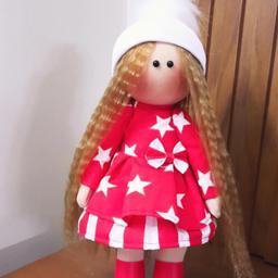 عروسک قرمزپوش روسی طرح ولنتاین ارتفاع 32 سانتی