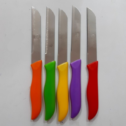 چاقو لیزری سرآشپز 6 عددی کارد میوه خوری پلاسکو لوازم آشپزخانه نگار 
