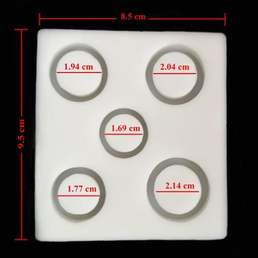قالب رینگ ساده با ضخامت 1 سانتیمتر
مناسب برای کارهای رزینی جهت ساخت انگشتر
