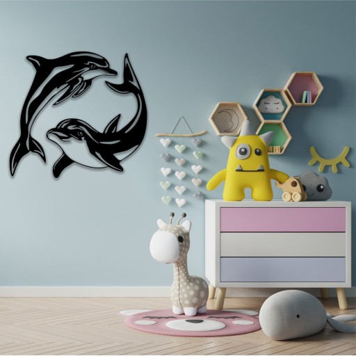 استیکر و پوستر اتاق کودک دلفین کد 174 سایز 60 در 60 سانت به قیمت 200 هزار تومان